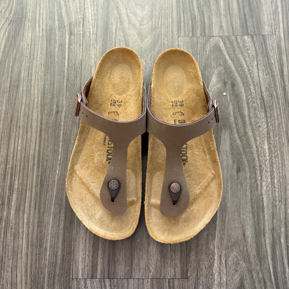 Birkenstock Womens Gizeh Classic Thong Sandal Brown NWOT Size 8 - Picture 2 of 6